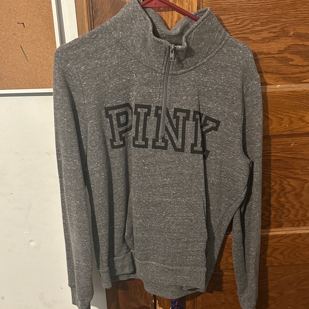 PINK Victoria's Secret Gray Cowl Neck Sweater